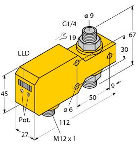 [6870643] Turck Flow Monitoring, Inline Sensor with Integrated Processor (FCI-D10A4P-LIX-H1141)