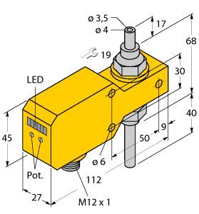 [6870655] Turck Flow Monitoring, Inline Sensor with Integrated Processor (FCI-TCD04A4P-LIX-H1141)