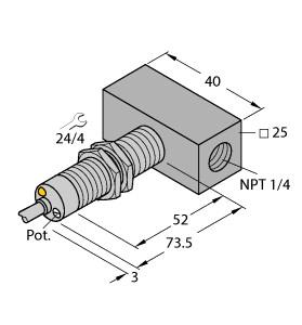 [6870800] Turck Flow Monitoring, Immersion Sensor with Integrated Processor (FCS-M18-AP8X/D087)