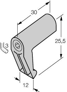 [69710] Turck Accessories, Mounting Bracket, For Tie-Rod Cylinders (KLI1)