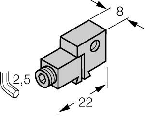 [6970504] Turck Accessories, Mounting Bracket, For Dovetail Groove Cylinders or T-groove Cylinders (KLN3)