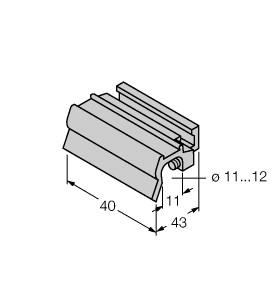 [6970412] Turck Accessories, Mounting Bracket, For Tie-rod Cylinders (KLZ3-INT)