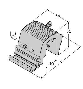 [6970417] Turck Accessories, Mounting Bracket, For Tie-rod Cylinders (KLZ51-INT)