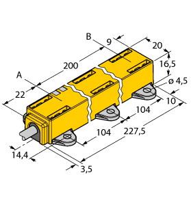 [1590732] Turck Inductive Linear Position Sensor (LI200P1-Q17LM1-LIU5X2)