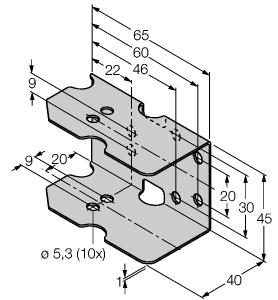 [6900483] Turck Accessories, protective frame (MF-CK40-3S)