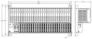 [9100682] Turck excom I/O System, Module Rack for 24 Modules, Zone 2 (MT24-3G)