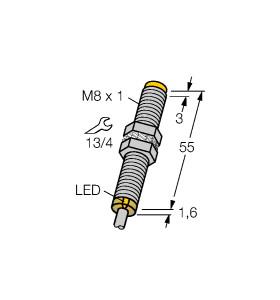 [46012] Turck Inductive Sensor (NI2-G08-AP6X)