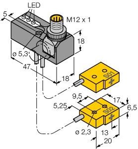 [1650098] Turck Inductive Sensor, Monitoring Kit for Power Clamps (NI2-Q6.5-0.1-BDS-2AP6X3-H1141/S34)