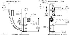 [1650086] Turck Inductive Sensor, Monitoring Kit for Power Clamps (NI2-Q6.5-AP6-0.16-FS4.4X3/S304)
