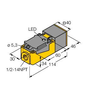 [1011126] Turck Inductive Sensor, With Increased Temperature Range (NI35-CP40-Y1X/S100-S10)