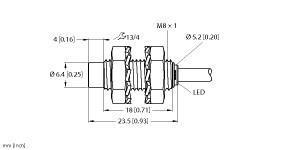 [4669700] Turck Inductive Sensor (NI3-EG08K-AN6X)