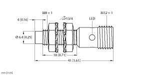 [4669760] Turck Inductive Sensor (NI3-EG08K-AN6X-H1341)