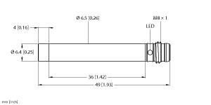 [4612420] Turck Inductive Sensor (NI3-EH6.5-AP6X-V1131)