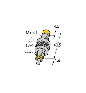 [4602831] Turck Inductive Sensor, With Increased Switching Distance (NI3-M08E-AN6X)