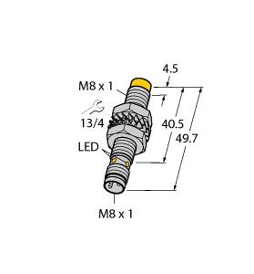 [4602833] Turck Inductive Sensor, With Increased Switching Distance (NI3-M08E-AN6X-V1131)
