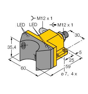 [1902000] Turck Inductive Sensor, For Rotary Actuators (NI4-DSU35-2ASIX4-H1140)