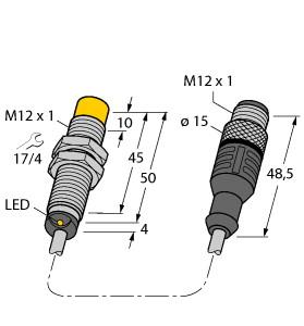 [4606381] Turck Inductive Sensor (NI4-M12-AN6X-0.2-RS4T)