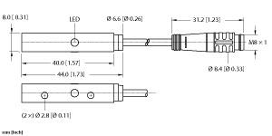 [46358900] Turck Inductive Sensor, With Extended Switching Distance (NI4U-Q8SE-AP6X-0.2-PSG3)