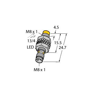 [4602949] Turck Inductive Sensor, With Increased Switching Distance (NI5-M08KK-AN6X-V1131)