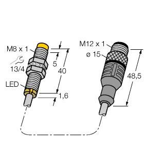 [4635887] Turck Inductive Sensor, With Extended Switching Distance (NI6U-EG08-AP6X-0.3-RS4T)