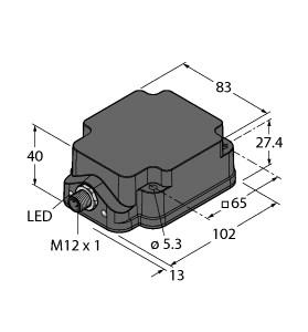 [1625920] Turck Inductive Sensor, For Harsh Environments (NI75U-Q80WD-VP6X2-H1141)