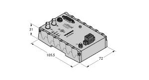 [6890428] Turck excom I/O System, PROFIBUS-DP – Fiber-Optic Coupler for Zone 2 (OC11EX/3G.2 PROFIBUSKOPPLER)