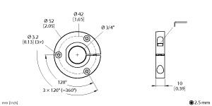 [1593014] Turck Accessories, Positioning Element, For Encoders RI-QR24 (P11-RI-QR24)