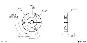 [1590926] Turck Accessories, Positioning Element, For Encoders RI-QR24 (P6-RI-QR24)
