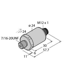 [100000354] Turck Pressure Transmitter, With Current Output (2-Wire) (PT250R-2005-I2-H1143/X)