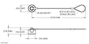 [U0876-80] Turck Accessory for 7/8, Closure cap, Threaded hand tighten + lanyard (RKMV-CC)