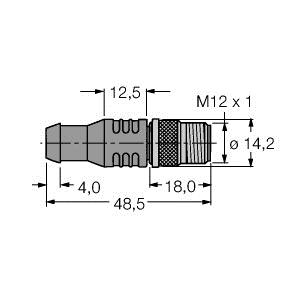 [6602560] Turck Accessories for Fieldbus Systems, Bus termination resistor (RSEV-48TR-EX)