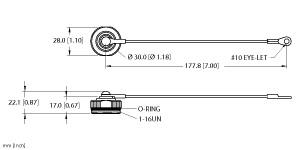 [U0923-28] Turck Accessory for 1-1/8, Closure cap, Threaded hand tighten + lanyard (RSFC-CC)