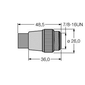 [6602370] Turck Accessories for Fieldbus Systems, Bus termination resistor (RSMV-48TR-EX)