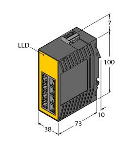 [U3-10866] Turck Industrial Ethernet, Unmanaged Switch (SE20-84XT-RJ822)