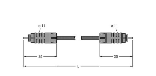 [6603379] Turck IP-Link Optical Fiber, PUR Cable Jacket (SFOL-0.2M)