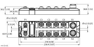 [6814061] Turck Compact Multiprotocol I/O Module for Ethernet, 16 digital NPN Inputs (TBEN-L4-16DIN)