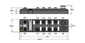 [6814085] Turck Compact Multiprotocol I/O Module for Ethernet, 16 Digital PNP Inputs (TBEN-L5-16DIP)