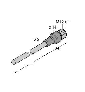 [9910491] Turck Temperature Detection, Probe (TP-206A-CF-H1141-L500)