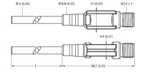 [9910542] Turck Temperature Detection, With Current Output (TTM100C-206A-CF-LI6-H1140-L150)