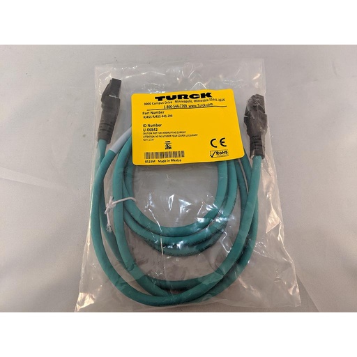[U-06842] Turck Ethernet Cordset, Extension Cordset (RJ45S RJ45S 441-2M)