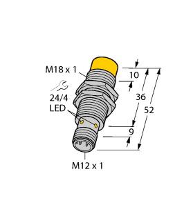 [46147] Turck Inductive Sensor (NI8-M18-AP6X-H1141)