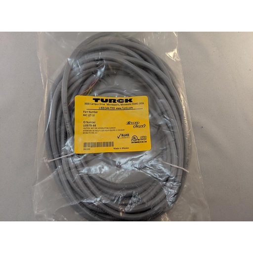 [U0979-44] Turck Actuator and Sensor Cordset, Connection Cordset (RKC 12T-10)