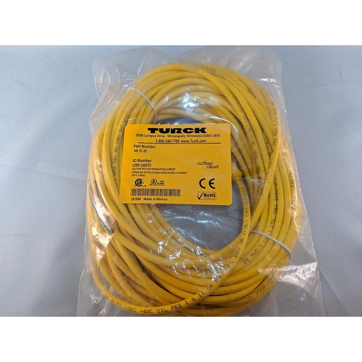 [U99-10475] Turck Actuator and Sensor Cordset, Connection Cordset (KB 3T-20), 20M Length