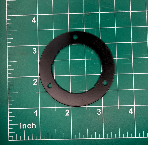 [15-1-STEEL-FF] 1.5" Steel Front Flange, Black, for 110 Series
