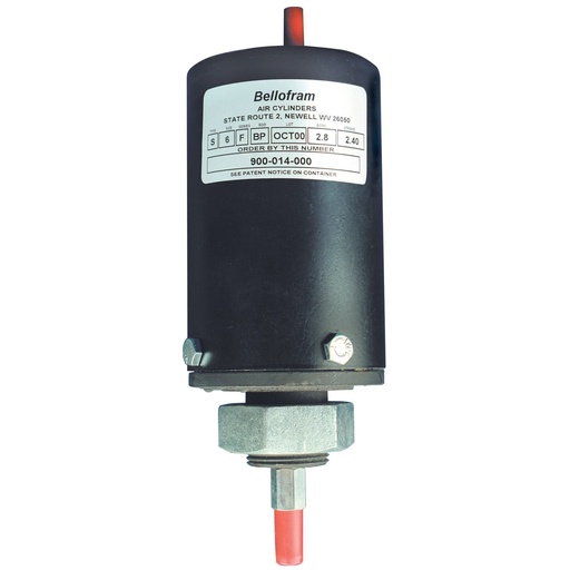 [900-002-000] Bellofram S-Spring Return Diaphragm Cylinder, Size 4 F Stroke, Universal Mount, BP Rod End (S-4-F-BP-UM) 