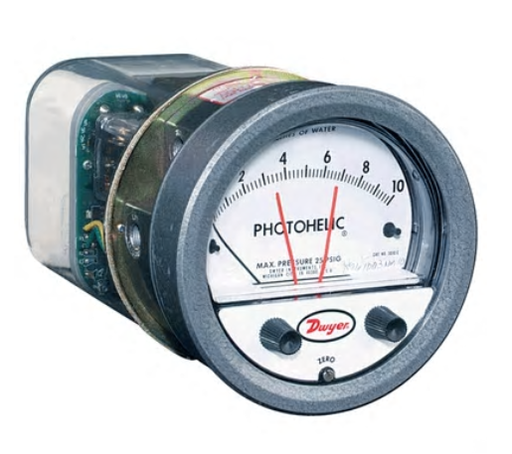[A3304] PHOTOHELIC PRESSURE SWITCH 2-0-2"WC
