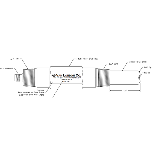 [V-BV100-DL] VAN LONDON pH PROBE