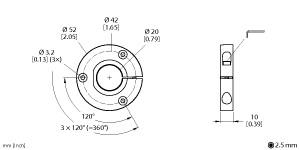 [1590921] Turck Accessories, Positioning Element, For Encoders RI-QR24 (P1-RI-QR24)