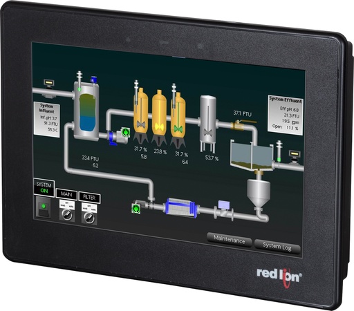 [CR30000700000420] CR3000 Series 7" Widescreen HMI with 4 Serial, 2 Ethernet, 2 USB Host, USB Device, Web server and Data Logging