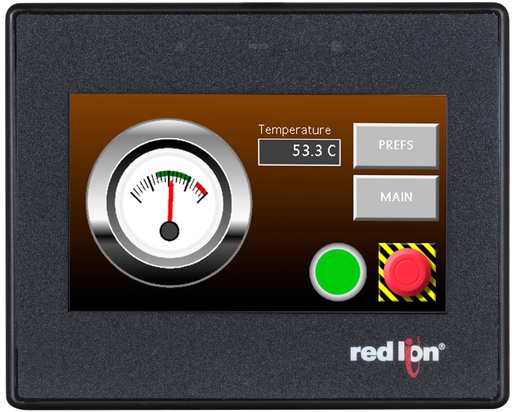 [CR10000400000210] CR1000 Series 4.3" Widescreen HMI with 2 Serial, 1 Ethernet, USB Device